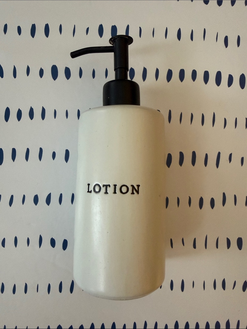 Hearth & Hand Cream Refillable Lotion Bottle with Black Pump